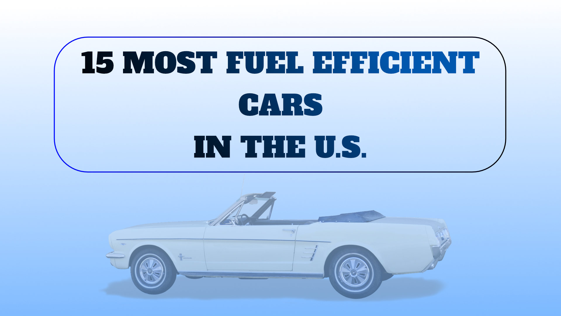 Top 15 Most Fuel Efficient Cars in the U.S.